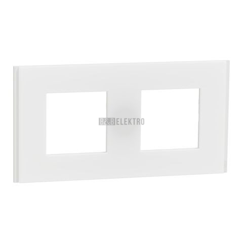 Unica Deco NU600479 Rámeček dvojnásobný Translucent white Schneider