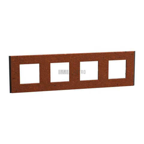 Unica Deco NU600871 Rámeček čtyřnásobný Terracotta Schneider