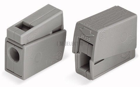 Svorka svítidlová 1x2,5mm 224-101 bezšroubová šedá WAGO