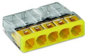 Svorka krabicová 5x0,5-2,5mm 2273-205 bezšroubová žlutá WAGO