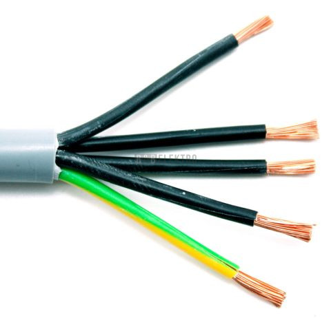 Kabel YSLY-JZ  5 x 2,5 ovládací měděný pro pevné i pohyblivé uložení